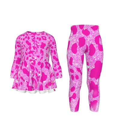 All-Over Pink Lover  Kid's Casual Suit